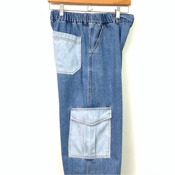 Forever 21 Size 28 Denim Cargo Joggers - Picture 7 of 11